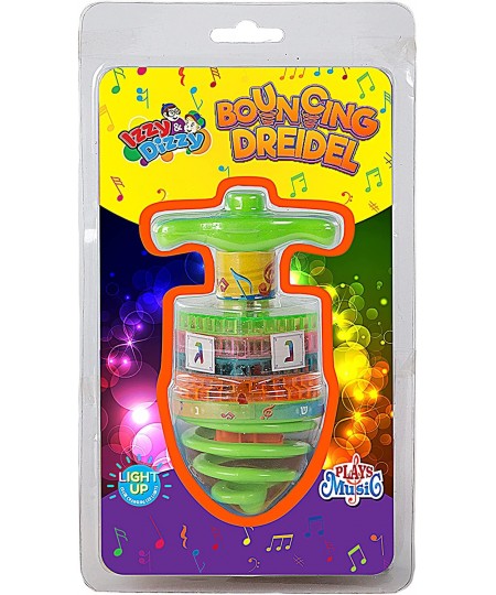 Bouncing Musical Dreidel - Hanukkah Dreidel Game - Sings Oh Draidel as it Bounces and Spins - Light Up Dreidel - Chanukah Toy...