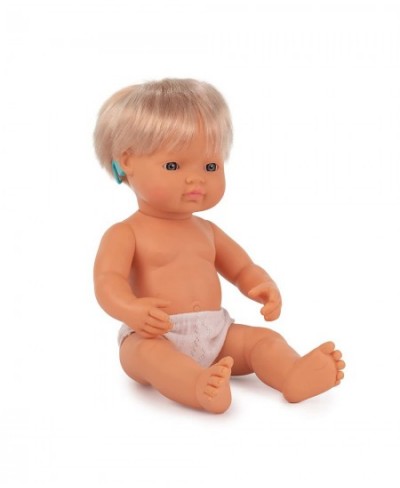 Baby Doll Caucasian Girl with Hearing Aid 15'' Poly-Bagged Multi $62.14 - Dolls