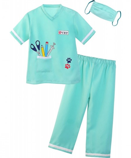 Girls Veterinarian Costumes Lab Costume Cosplay Dress Up $45.79 - Kids' Costumes