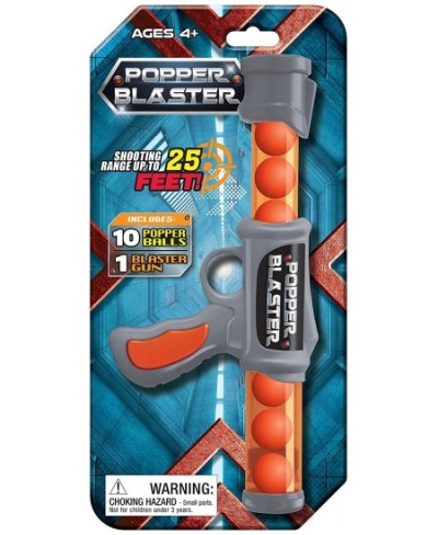 Popper Blaster - Shoots up to 25 ft Includes 1 Popper Blaster and 12 Foam Balls $23.00 - Toy Foam Blasters & Guns