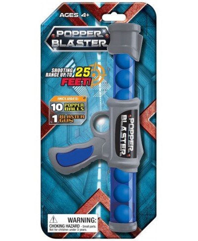 Popper Blaster - Shoots up to 25 ft Includes 1 Popper Blaster and 12 Foam Balls $23.00 - Toy Foam Blasters & Guns