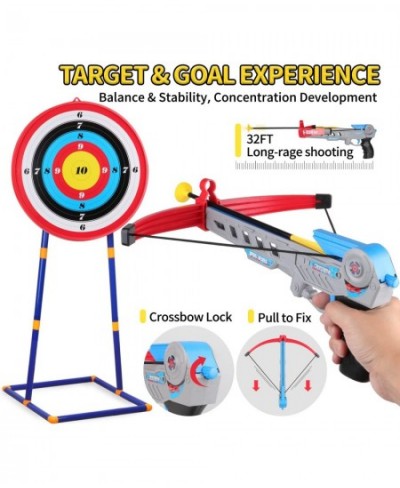 Bow and Arrow for Kids - Toy Bow and Arrow 1 Crossbow & 1 Bow 6 Arrows & 10 Darts with Suction Head & Detachable Standing Tar...