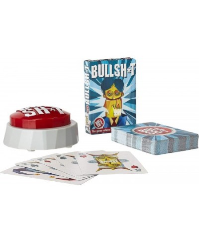 The Original BS Button Game® (60 Hilarious Bull Sh*t Phrases Wild Cards and Custom Bullshit Playing Cards) $21.36 - Card Games