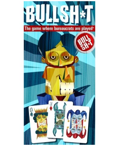 The Original BS Button Game® (60 Hilarious Bull Sh*t Phrases Wild Cards and Custom Bullshit Playing Cards) $21.36 - Card Games