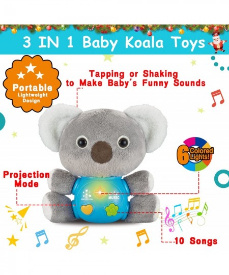 3 in 1 Plush Koala Baby Musical Toys Star Projector Light Up Baby Toys 0 3 6 9 12 18 Months Infant Toys Stuffed Animal Newbor...