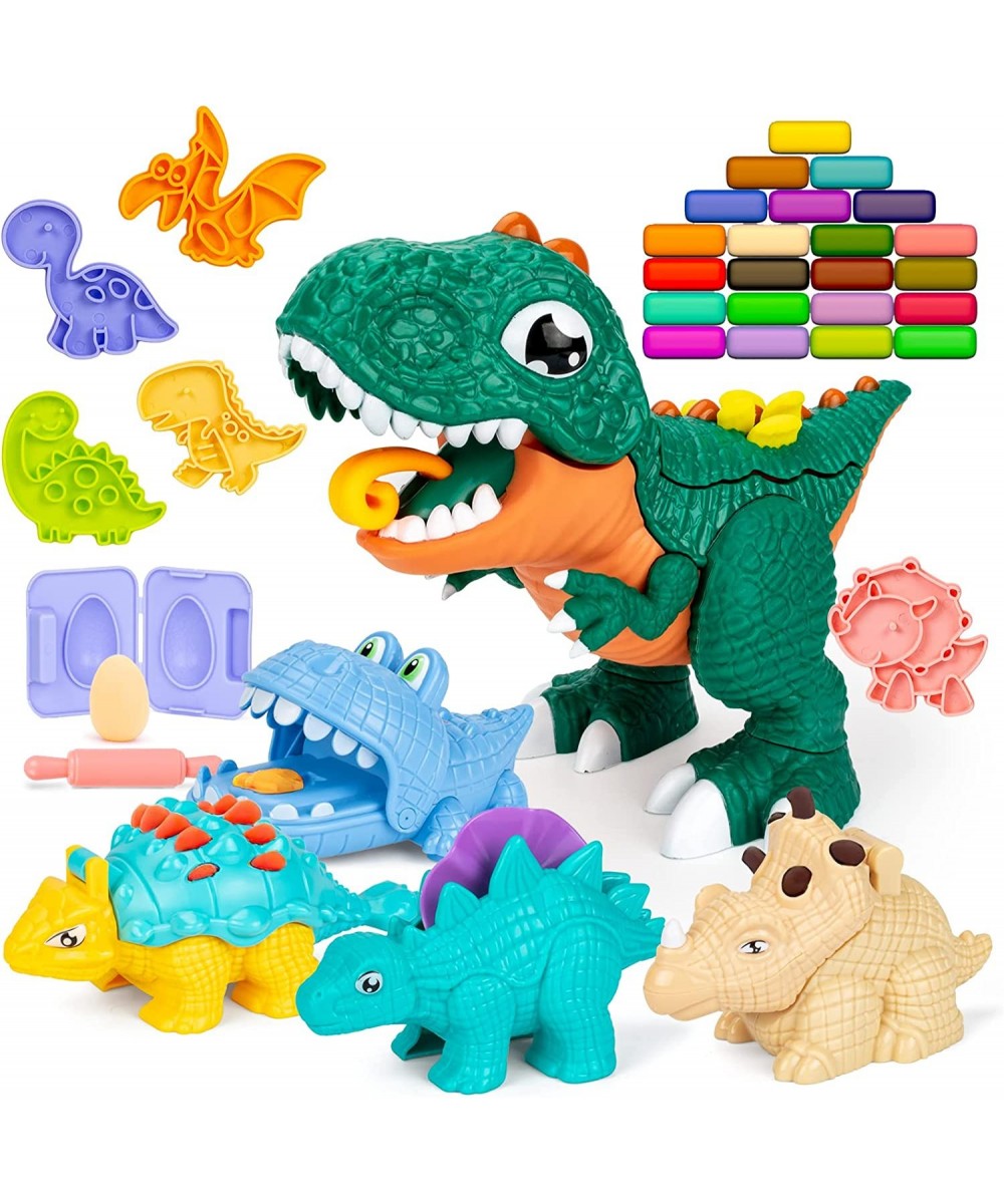 Dinosaur Playdough Tool Kit for Toddlers 3 4 5 Year Old Boys Girls Art & Craft Kit DIY Toy Set Make Your Own Play Dough Dinos...