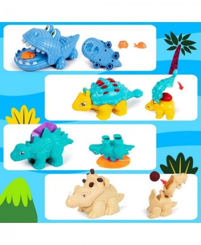 Dinosaur Playdough Tool Kit for Toddlers 3 4 5 Year Old Boys Girls Art & Craft Kit DIY Toy Set Make Your Own Play Dough Dinos...