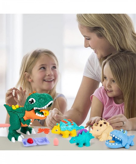 Dinosaur Playdough Tool Kit for Toddlers 3 4 5 Year Old Boys Girls Art & Craft Kit DIY Toy Set Make Your Own Play Dough Dinos...