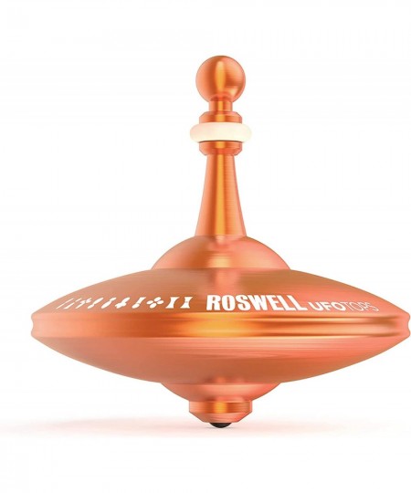 UFO Tops - Roswell | Metal Spinning Top | Inspired by The Documented 1947 UFO Sighting in Roswell New Mexico (Desert Orange) ...