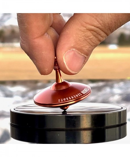 UFO Tops - Roswell | Metal Spinning Top | Inspired by The Documented 1947 UFO Sighting in Roswell New Mexico (Desert Orange) ...