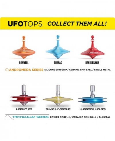 UFO Tops - Roswell | Metal Spinning Top | Inspired by The Documented 1947 UFO Sighting in Roswell New Mexico (Desert Orange) ...