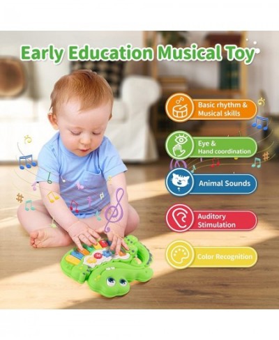 Baby Educational Musical Piano Toy Crib Musical Crocodile Toy for Babies and Toddlers Piano Keyboard Toy for Infant Birthday ...