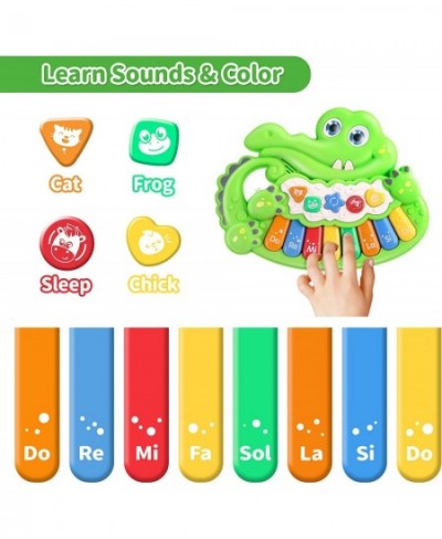 Baby Educational Musical Piano Toy Crib Musical Crocodile Toy for Babies and Toddlers Piano Keyboard Toy for Infant Birthday ...