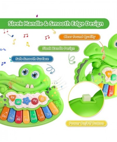 Baby Educational Musical Piano Toy Crib Musical Crocodile Toy for Babies and Toddlers Piano Keyboard Toy for Infant Birthday ...