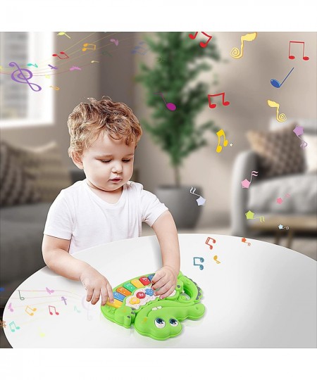 Baby Educational Musical Piano Toy Crib Musical Crocodile Toy for Babies and Toddlers Piano Keyboard Toy for Infant Birthday ...