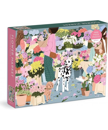 Flower Market 1000 Piece Puzzle from - Challenging 1000 Piece Puzzle Floral Artwork Illustrations from Ana Hard Thick and Stu...