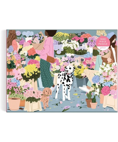 Flower Market 1000 Piece Puzzle from - Challenging 1000 Piece Puzzle Floral Artwork Illustrations from Ana Hard Thick and Stu...