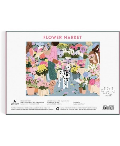 Flower Market 1000 Piece Puzzle from - Challenging 1000 Piece Puzzle Floral Artwork Illustrations from Ana Hard Thick and Stu...