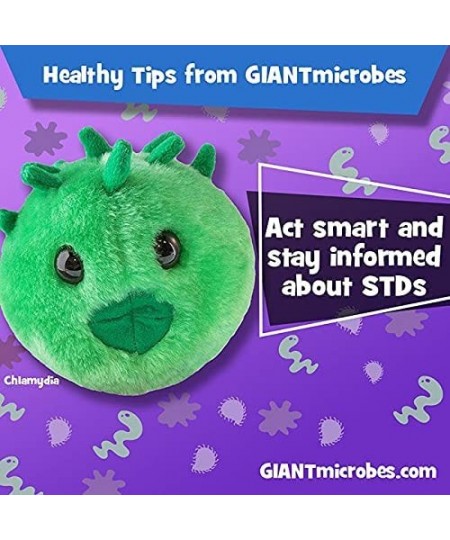 GIANTmicrobes Chlamydia Plush - Learn All About STIs Educational Gift for Friends Scientists Family Healthcare Experts Public...