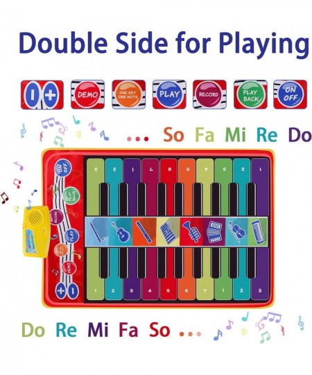 Piano Mat for Toddlers 34.6" X 23.6" Girl Toddler Toys with 28 Music Sounds Musical Toys for Toddlers Gifts for Kids Boys Gir...