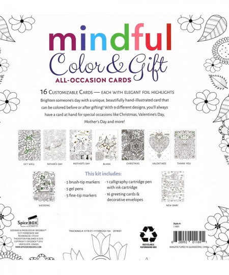 Adult Art Craft & Hobby Kits Sketch Plus Mindful Color & Gift Multicolor (5528018) $44.12 - Craft Kits