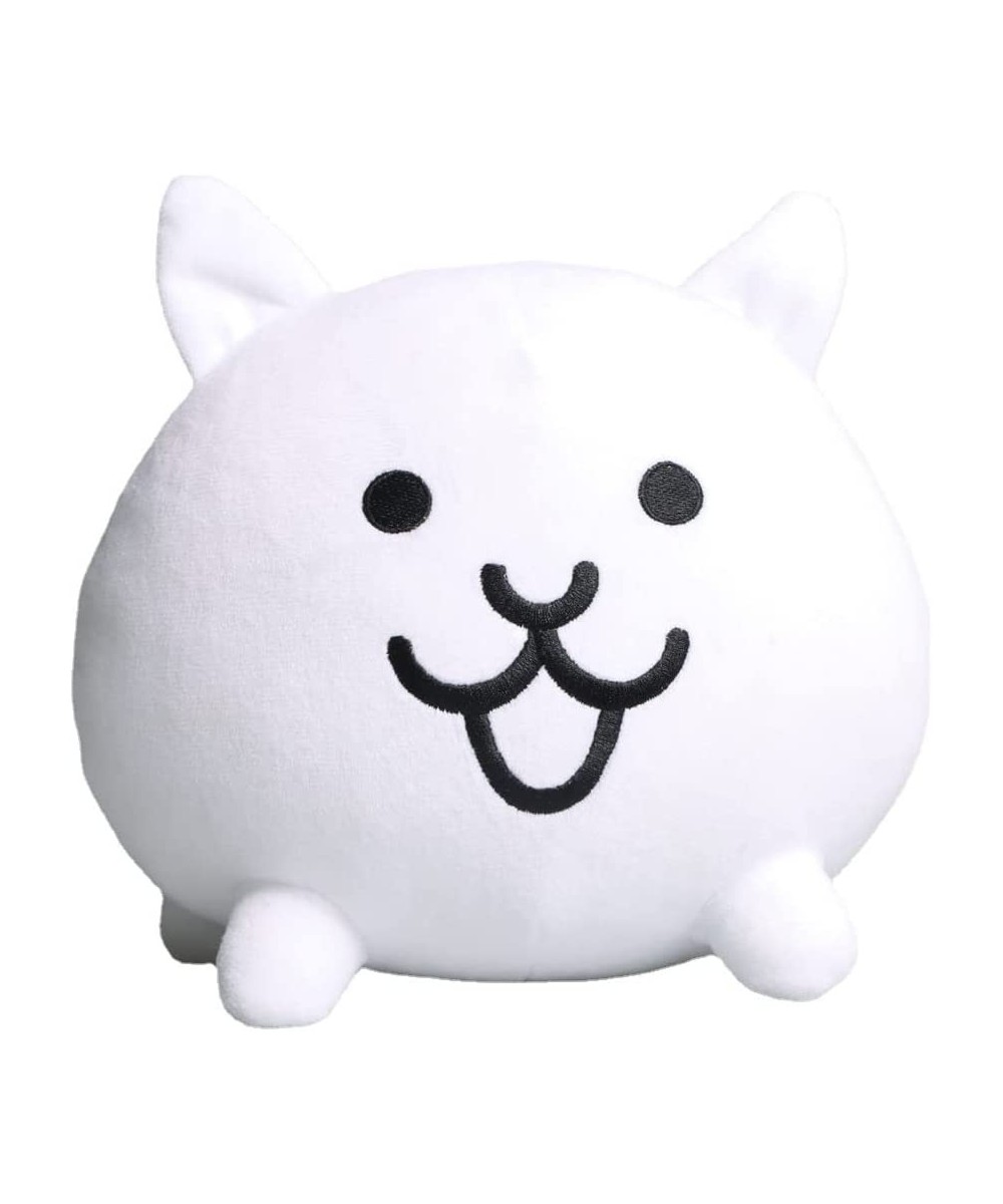 The Battle Cats Plush Battle Cat Game Peripheral Figure White Battle Cat Game Plush Toy for Kids Fans Collection Gift (7.8inc...