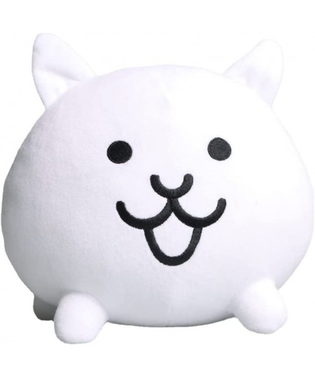 The Battle Cats Plush Battle Cat Game Peripheral Figure White Battle Cat Game Plush Toy for Kids Fans Collection Gift (7.8inc...