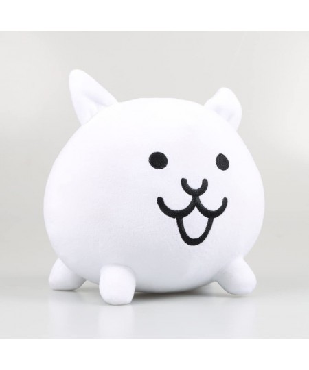 The Battle Cats Plush Battle Cat Game Peripheral Figure White Battle Cat Game Plush Toy for Kids Fans Collection Gift (7.8inc...