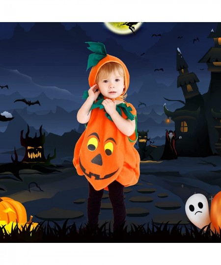 Pumpkin Costume for Toddler Boy Halloween Cosplay Fancy Dress $33.60 - Kids' Costumes