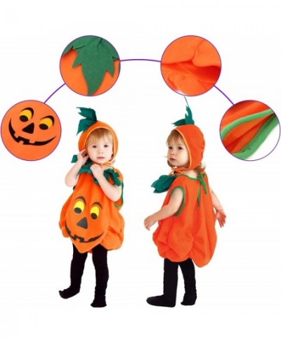 Pumpkin Costume for Toddler Boy Halloween Cosplay Fancy Dress $33.60 - Kids' Costumes