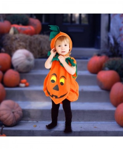 Pumpkin Costume for Toddler Boy Halloween Cosplay Fancy Dress $33.60 - Kids' Costumes