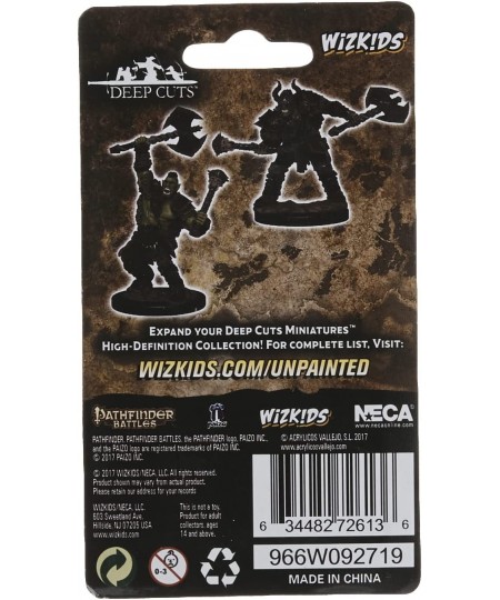 Pathfinder Deep Cuts Unpainted Miniatures: Wave 3: Half-Orc Male Barbarian $15.78 - Board Games