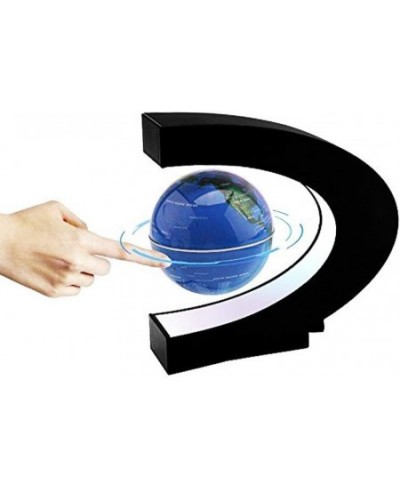 Magnetic Levitation Floating Globe World Map with C Shape Base (Blue 4" Globe) $71.48 - Geographic Globes