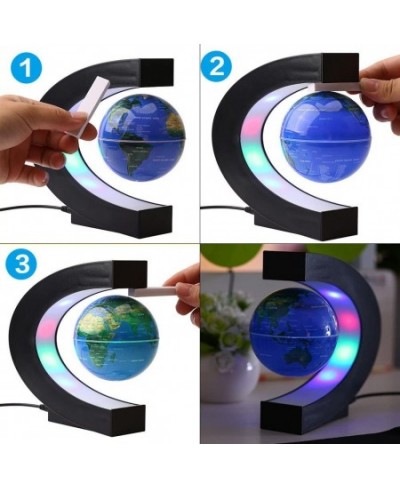 Magnetic Levitation Floating Globe World Map with C Shape Base (Blue 4" Globe) $71.48 - Geographic Globes