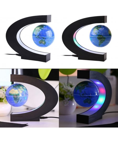 Magnetic Levitation Floating Globe World Map with C Shape Base (Blue 4" Globe) $71.48 - Geographic Globes