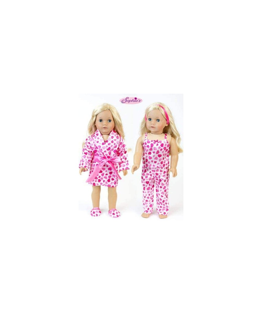 Fleece Snowflake Print Pajama Pants Long-Sleeved Polar Bear Tee & Fuzzy Slippers Pajama Set for 18” Dolls Pink/Blue $41.33 - ...