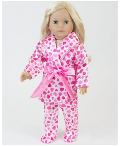 Fleece Snowflake Print Pajama Pants Long-Sleeved Polar Bear Tee & Fuzzy Slippers Pajama Set for 18” Dolls Pink/Blue $41.33 - ...