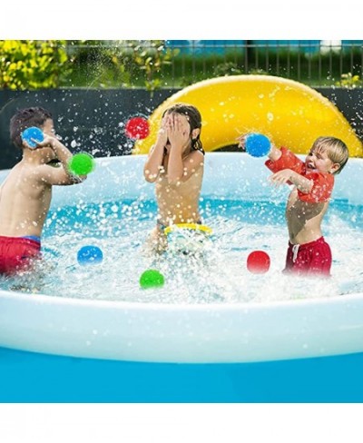 Reusable Water Balloons 50Pcs Water Balls for Water Fight Outdoor - Cotton Water Balloons Funny Summer Water Games for Swimmi...