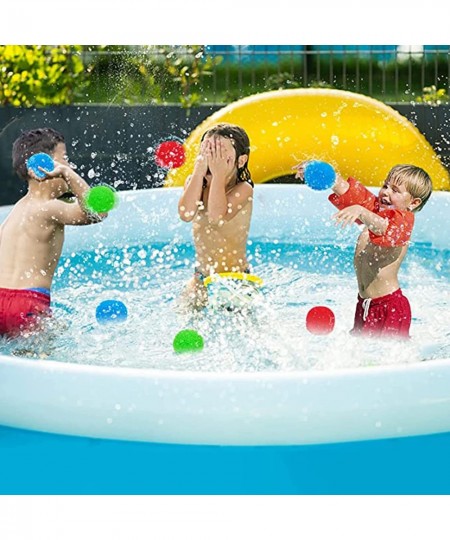 Reusable Water Balloons 50Pcs Water Balls for Water Fight Outdoor - Cotton Water Balloons Funny Summer Water Games for Swimmi...