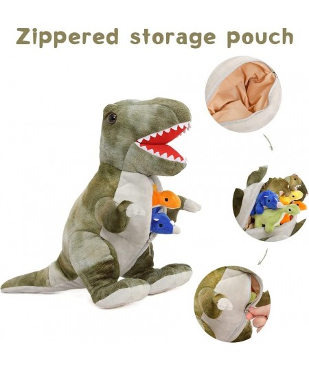 Dinosaur Stuffed Animal Soft Plush T-Rex Zippered Belly Inside with 5 Cute Baby Dinosaur Great Gift Set for Kids 19.6inch $65...