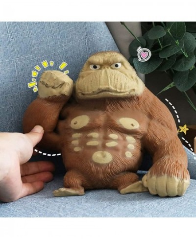 Gorilla Figure Toys Stress Relief High Elastic Anime Figure Toys Latex Monkey Gorilla Jungle Animal for Home and Office to El...