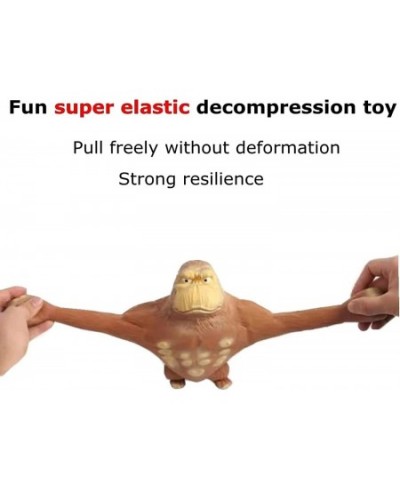 Gorilla Figure Toys Stress Relief High Elastic Anime Figure Toys Latex Monkey Gorilla Jungle Animal for Home and Office to El...