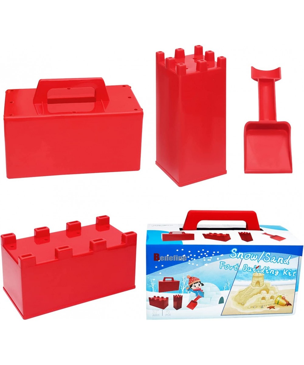 Snow Fort Building Block Snow Brick Maker Sand Castle Mold Beach and Snow Toy Brick Form for Kids Outdoor Winter and Summer F...