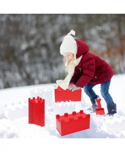 Snow Fort Building Block Snow Brick Maker Sand Castle Mold Beach and Snow Toy Brick Form for Kids Outdoor Winter and Summer F...