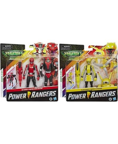 Power Rangers Beast Morphers Action Figures - Red & Yellow Ranger with Beast Bots 15-cm Action Figure Twin Pack $51.29 - Acti...