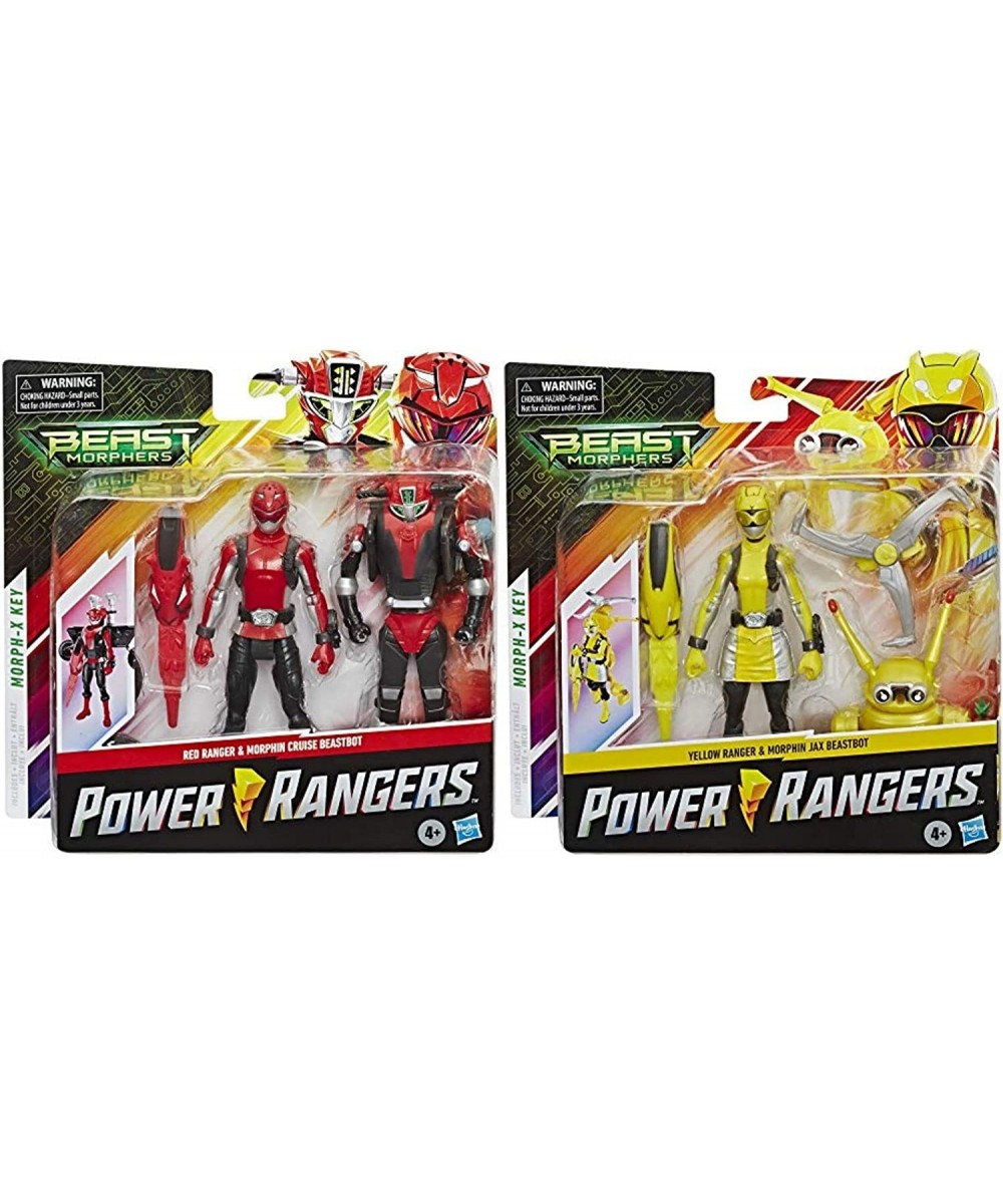 Power Rangers Beast Morphers Action Figures - Red & Yellow Ranger with Beast Bots 15-cm Action Figure Twin Pack $51.29 - Acti...