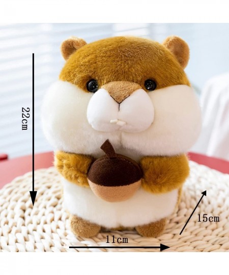 Squirrel Plush Toy Brown Squirrel Stuffed Animal Doll with Hazelnut Soft Adorable Toy Gift Decorative $29.31 - Stuffed Animal...