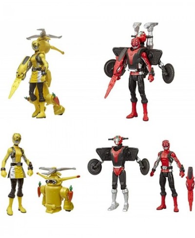 Power Rangers Beast Morphers Action Figures - Red & Yellow Ranger with Beast Bots 15-cm Action Figure Twin Pack $51.29 - Acti...