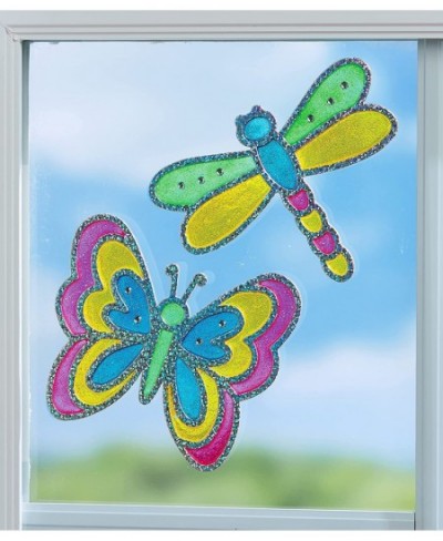 Window Art Bug Buddies - Create Your Own Window Art Suncatcher Kits for Kids Stocking Stuffers for Kids $15.36 - Craft Kits