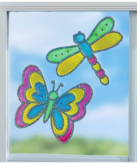 Window Art Bug Buddies - Create Your Own Window Art Suncatcher Kits for Kids Stocking Stuffers for Kids $15.36 - Craft Kits